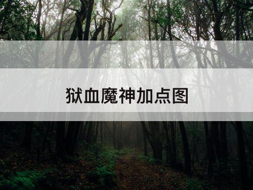 狱血魔神加点教程详解