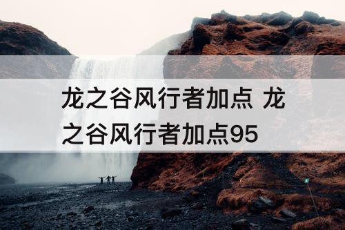 龙之谷风行者加点 龙之谷风行者加点95
