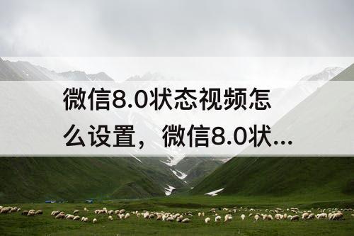 微信8.0状态视频怎么设置，微信8.0状态视频怎么设置永久