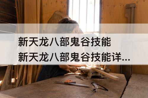 新天龙八部鬼谷技能 新天龙八部鬼谷技能详细