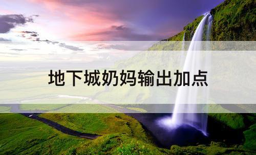 地下城奶妈输出加点