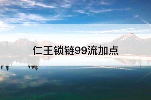 仁王锁链99流加点
