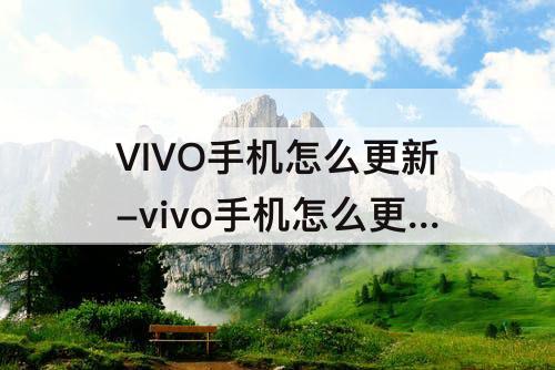 VIVO手机怎么更新-vivo手机怎么更新到最新版本呢